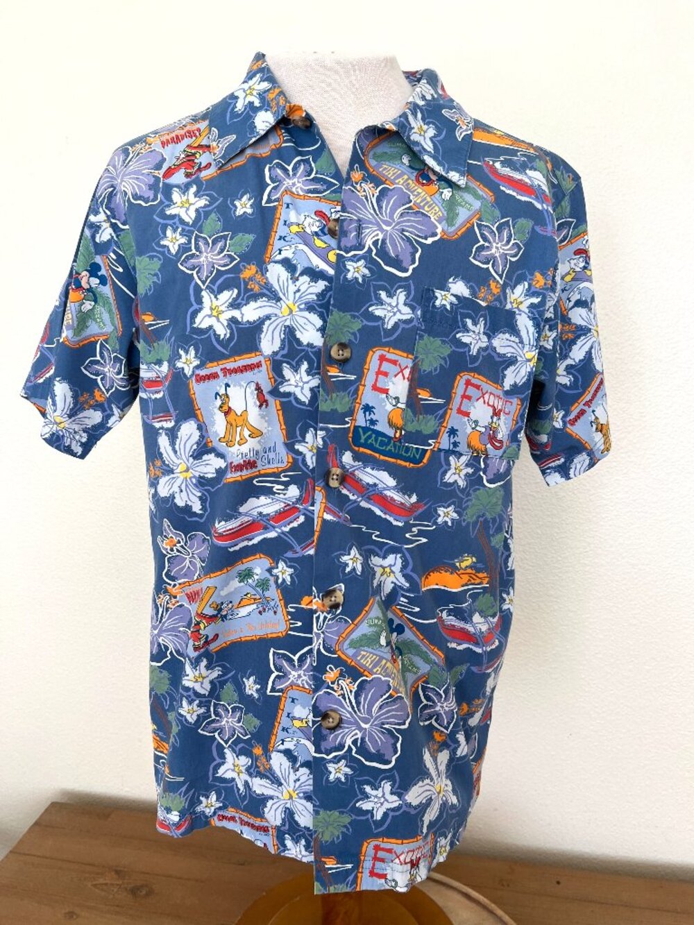 Mickey Mouse Hawaiian Shirt - Disney - Tiki Surf - Size Small - Unisex